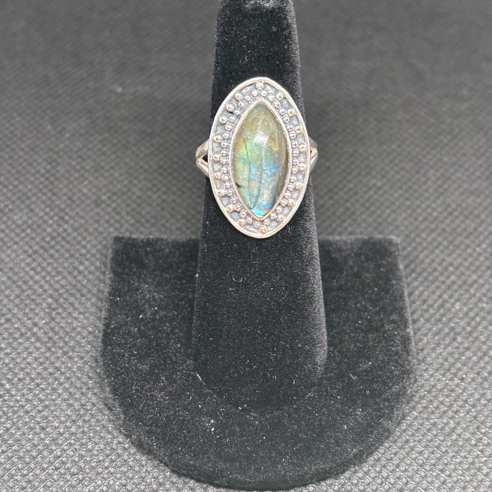 Labradorite Gemstone Ring Size 6.5